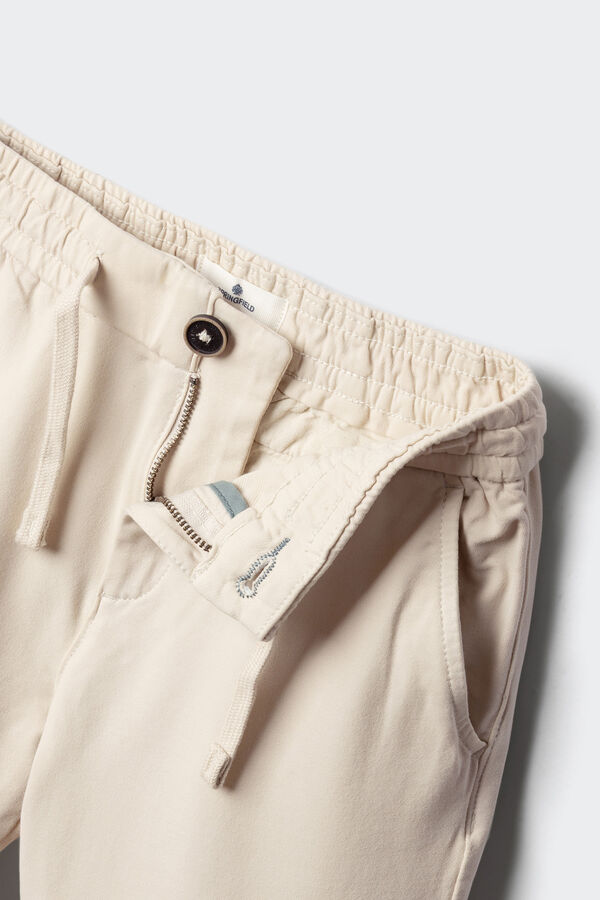 Springfield Kids Cal&ccedil;as chino de malha conforto para crian&ccedil;a branco