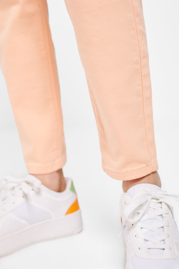 Springfield Jeans Slim Cropped Eco Dye coral