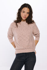 Springfield Jersey pointelle lentejuelas nude