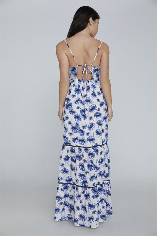 Only Vestido largo voluminoso blanco