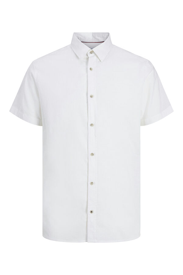 Jack & Jones Camisa de manga curta com ajuste relaxado branco