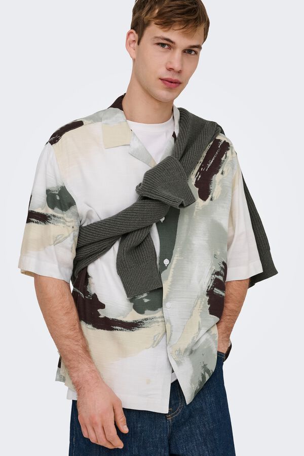Only & Sons Camisa de manga curta branco