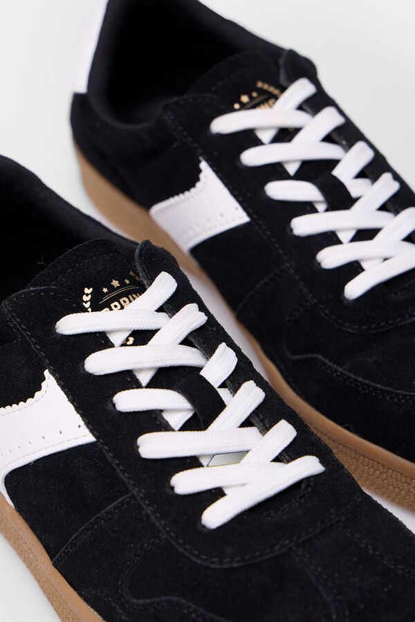 Springfield T&ecirc;nis retr&ocirc; de pele preto