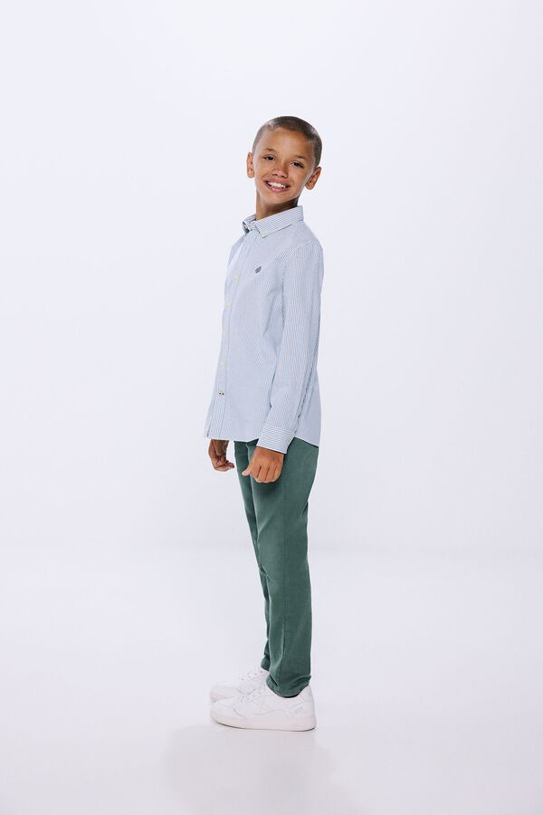 Springfield Kids Camisa pinpoint raya ni&ntilde;o azul