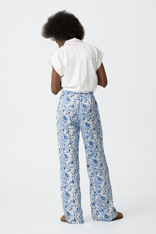 Tiffosi Cal&ccedil;a Palazzo Estampada branco