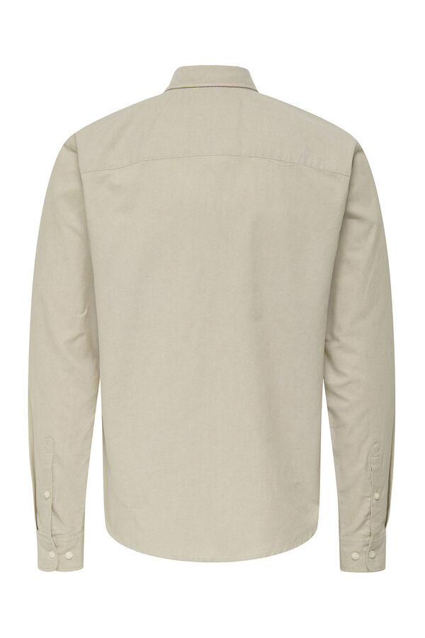 Only & Sons Camisa manga larga gris