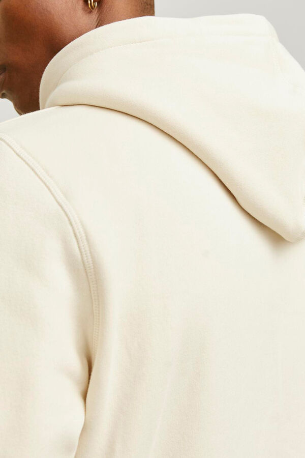 Jack & Jones Sudadera regular fit logo blanco