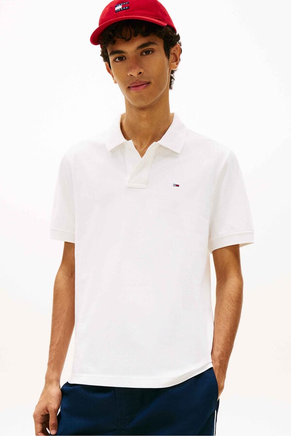Tommy Jeans Polo regular manga curta branco