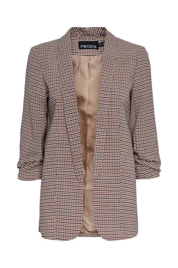 Pieces Blazer estampada verde