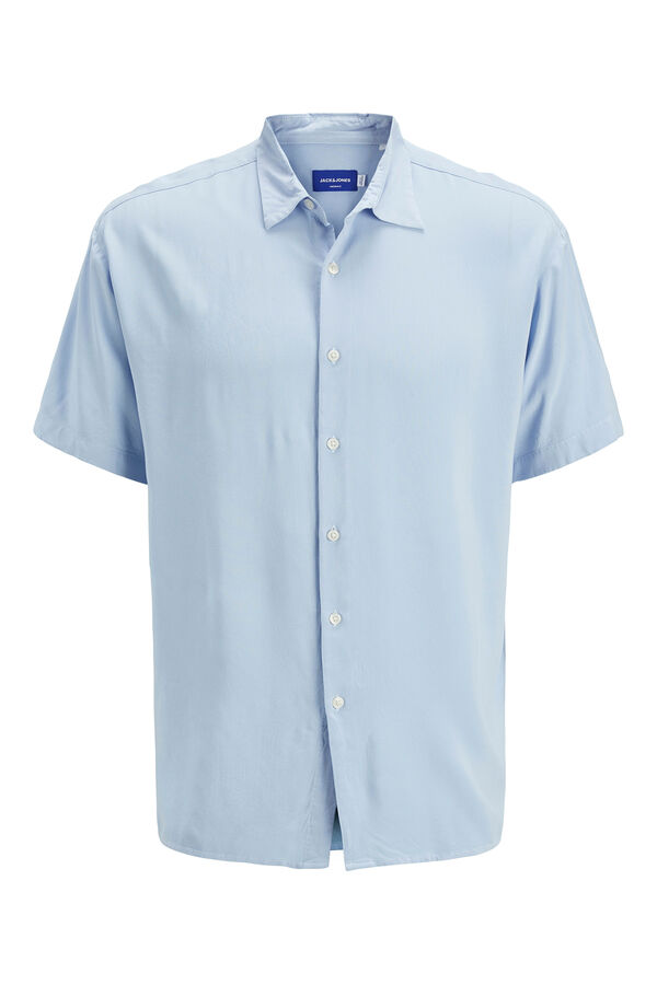 Jack & Jones Camisa de manga curta com ajuste relaxado azul