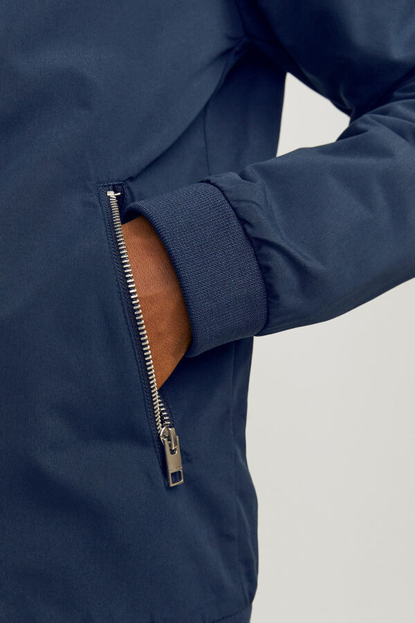 Jack & Jones Chaqueta bomber cuello alto azul