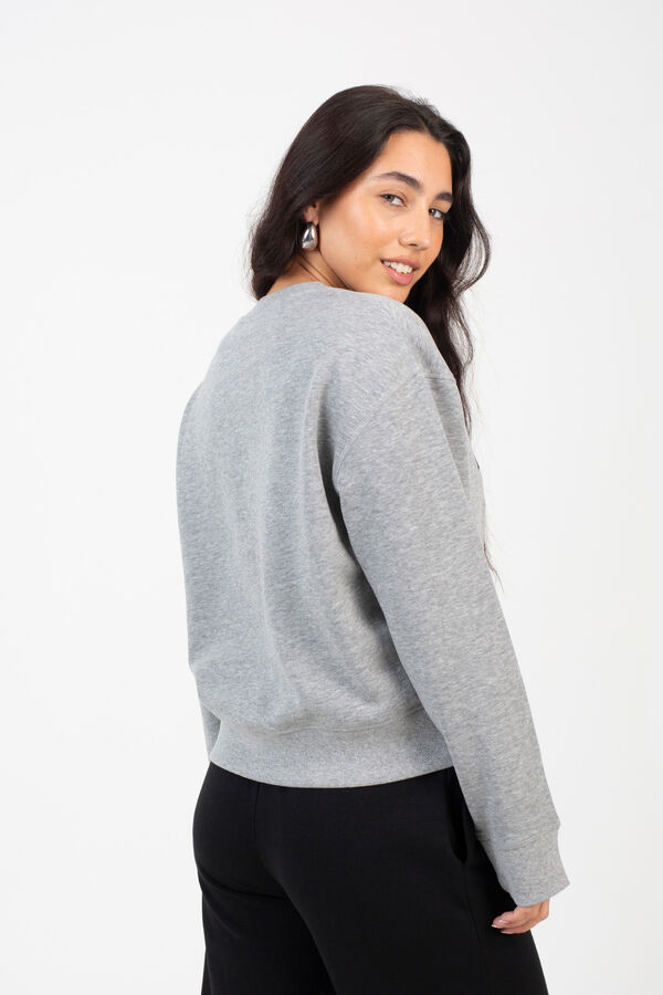 Brave Soul Sudadera con bordado gris