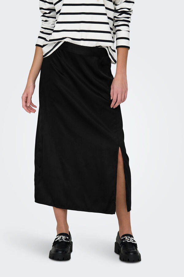 Only Saia midi abertura preto