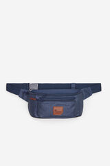 Springfield Bolsa de cintura com combinação de tecido azul azul