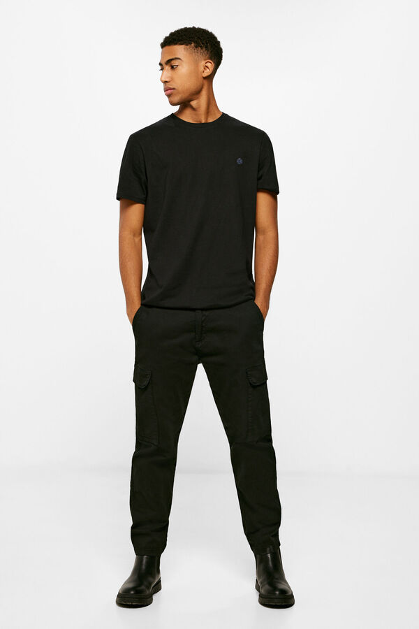 Springfield Camiseta b&aacute;sica &aacute;rbol negro