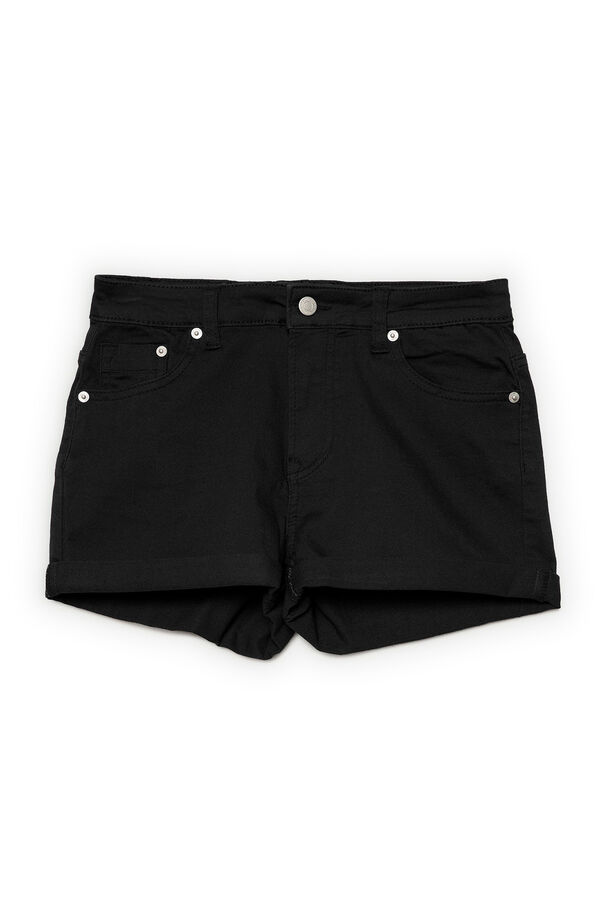 Inside Calções Corte Médio Bainha com Roda preto