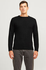 JJ REBEL Jersey b&aacute;sico liso negro