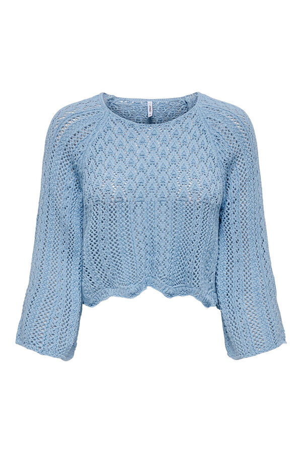 Only Jersey manga campana azul