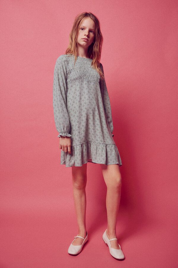 Springfield Kids Vestido estampado flores ni&ntilde;a verde