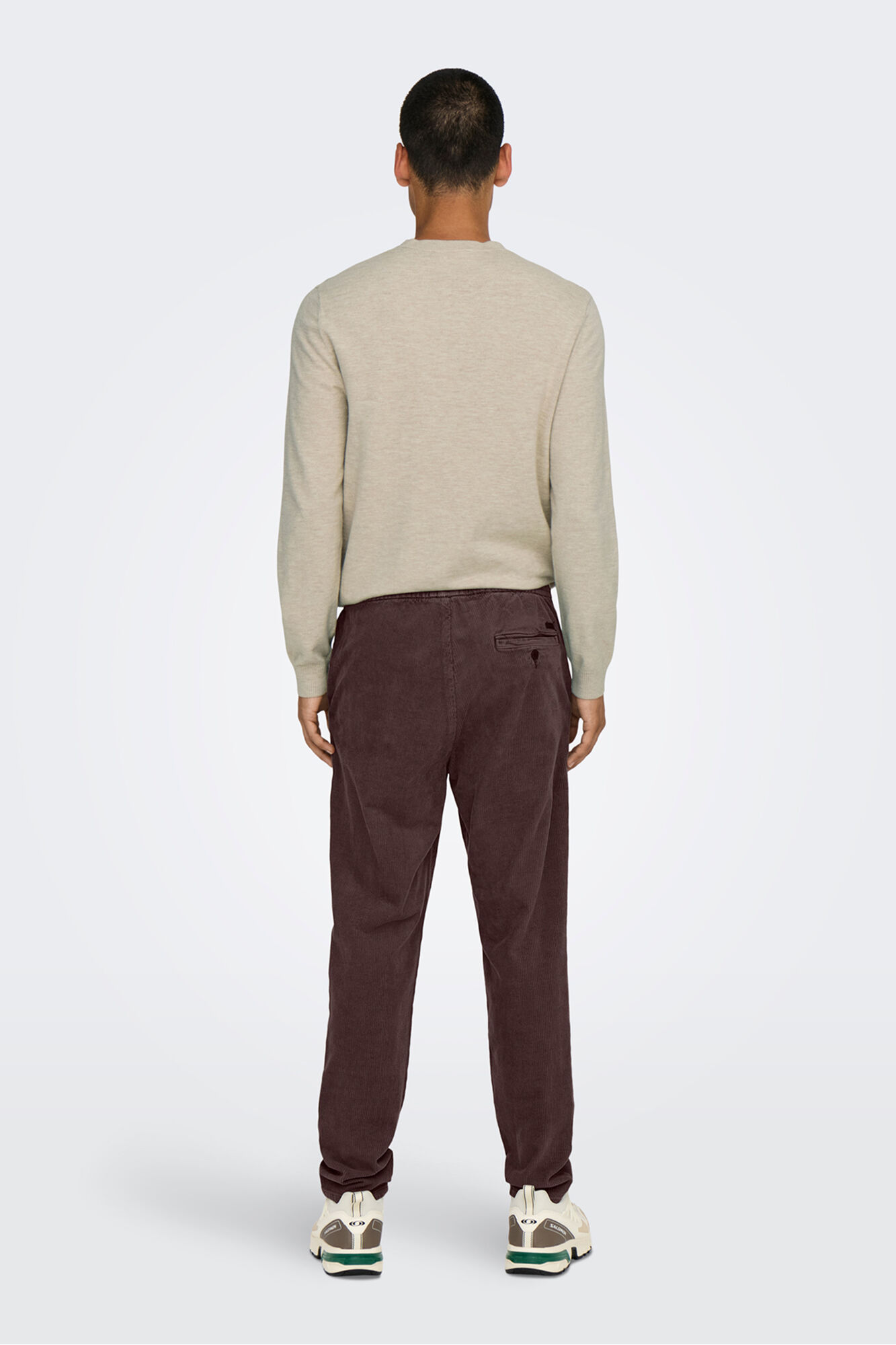 Only & Sons Cal&ccedil;a compridas de veludo cotel&ecirc;