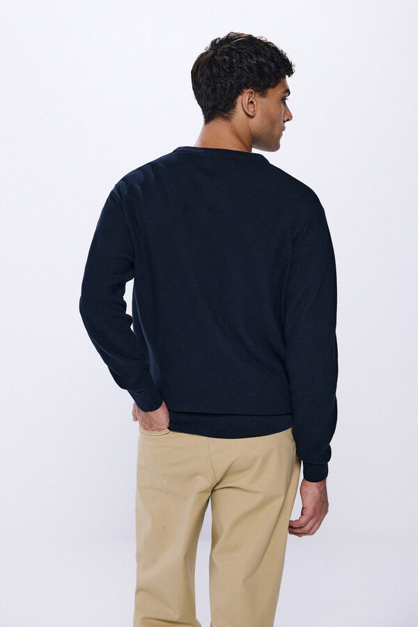 Springfield Camisola de gola redonda  azul