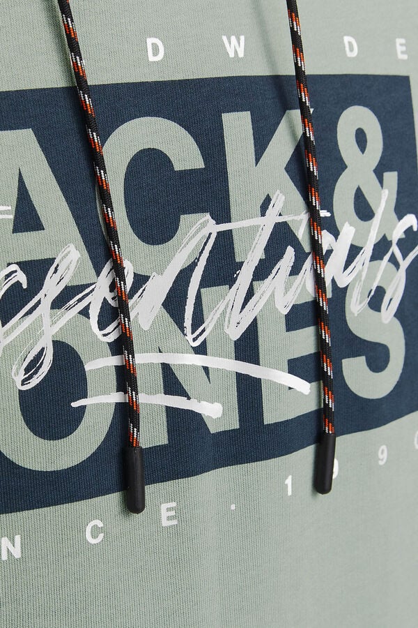 Jack & Jones Sudadera est&aacute;ndar fit capucha verde