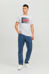 Jack & Jones T-shirt padr&atilde;o fit branco