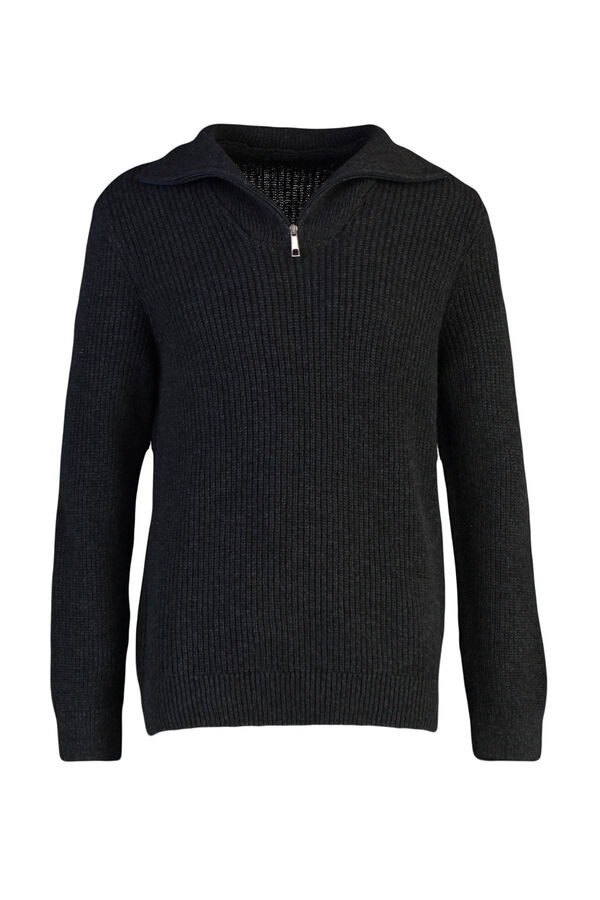 Trendyol Jersey estructura cuello camionero gris