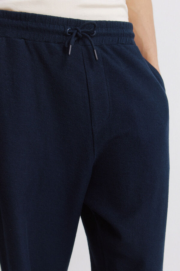 Springfield Pantal&oacute;n jogger recto azul