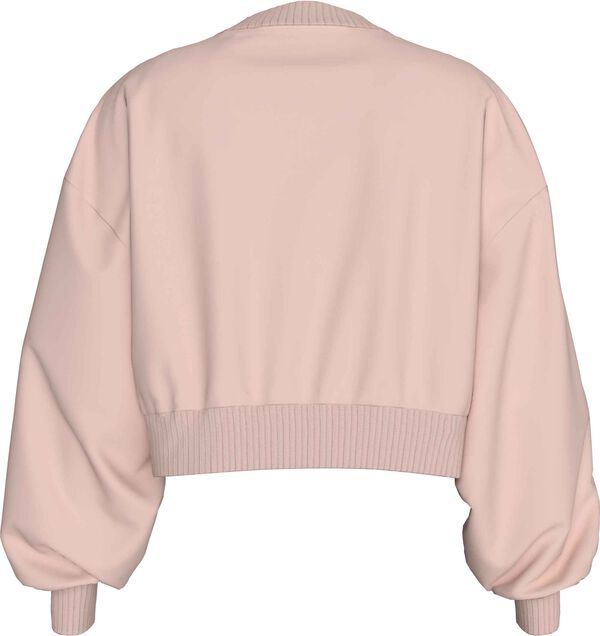 Calvin Klein Sudadera de mujer sin capucha rosa