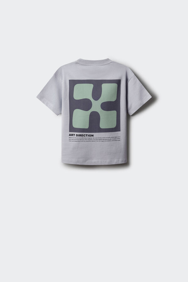 Springfield Kids Camiseta Puzzle ni&ntilde;o azul