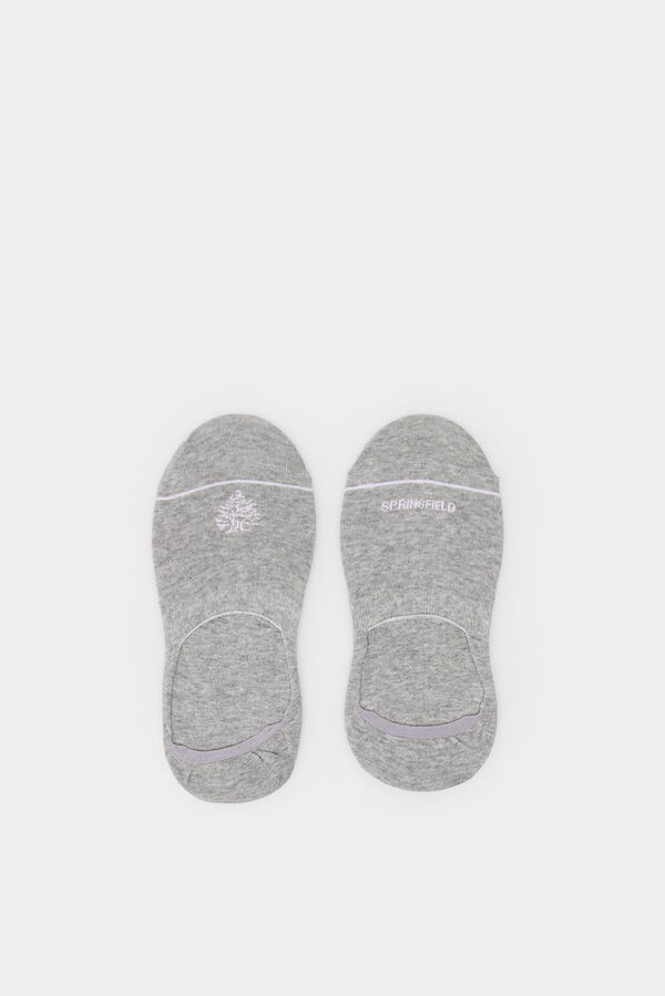 Springfield Calcet&iacute;n invisible contraste gris