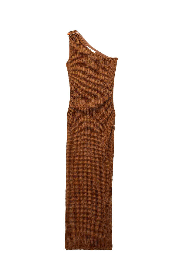 Koton Vestido maxi de um ombro cru