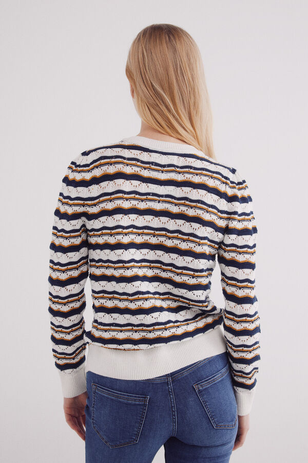 Springfield Jersey punto pointelle beige