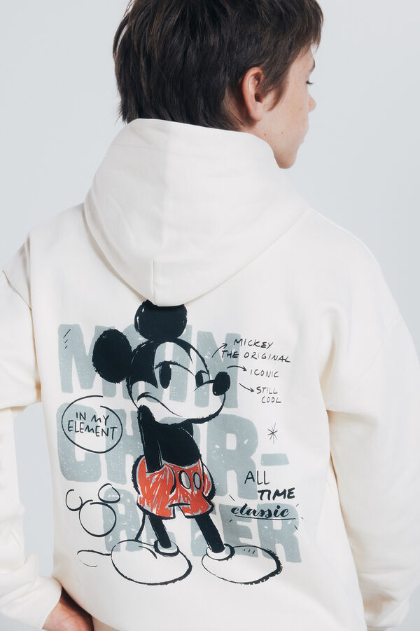 Springfield Kids Sudadera con capucha mickey ni&ntilde;o blanco