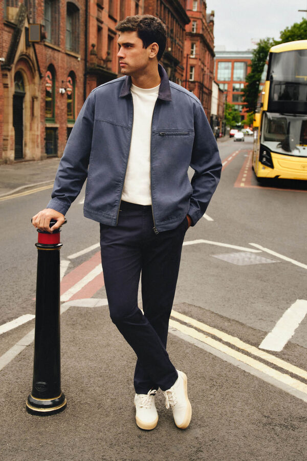 Springfield Pantal&oacute;n chino slim fit negro