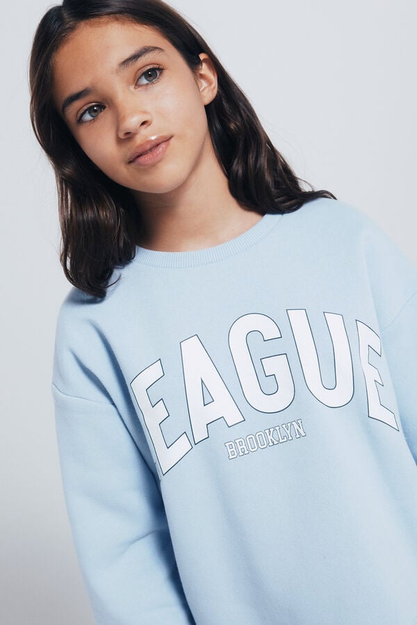 Springfield Kids Sweatshirt feminino da liga azul