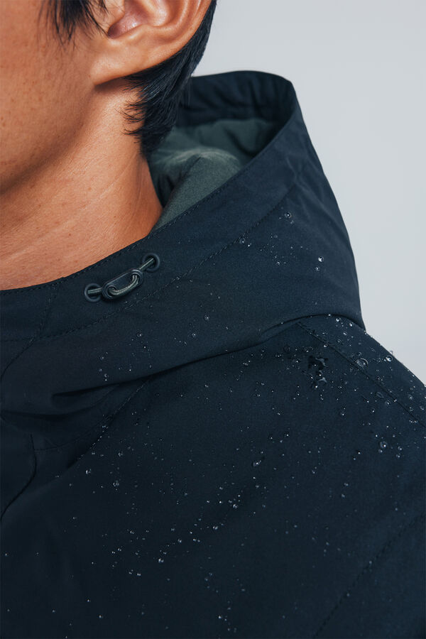 Springfield Blus&atilde;o t&eacute;cnica acolchoada preto