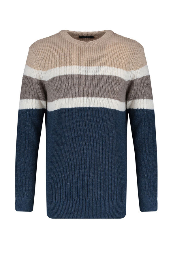 Trendyol Jersey estructura bicolor beige