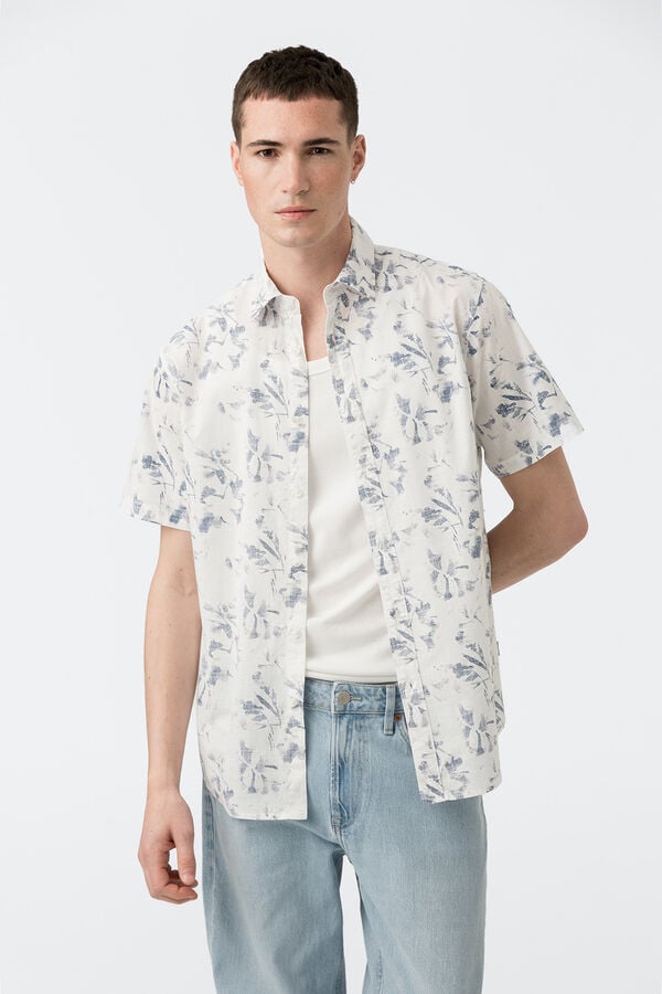 Tiffosi Camisa Estampada beige