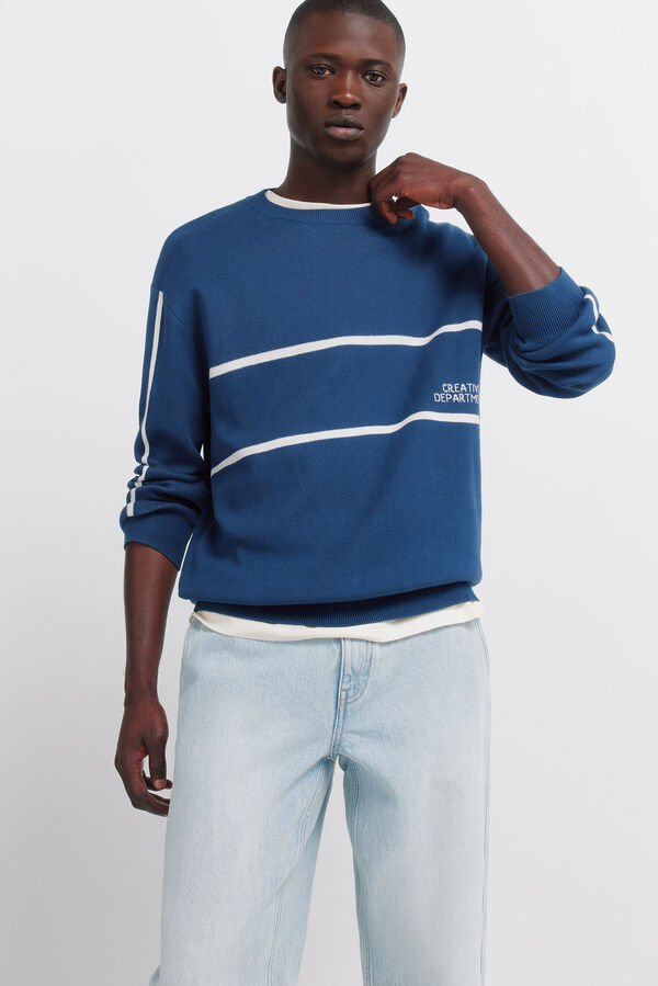 Springfield Cal&ccedil;as chino de ganga lavagem clara azul