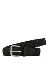 Jack & Jones Cintur&oacute;n trenzado negro