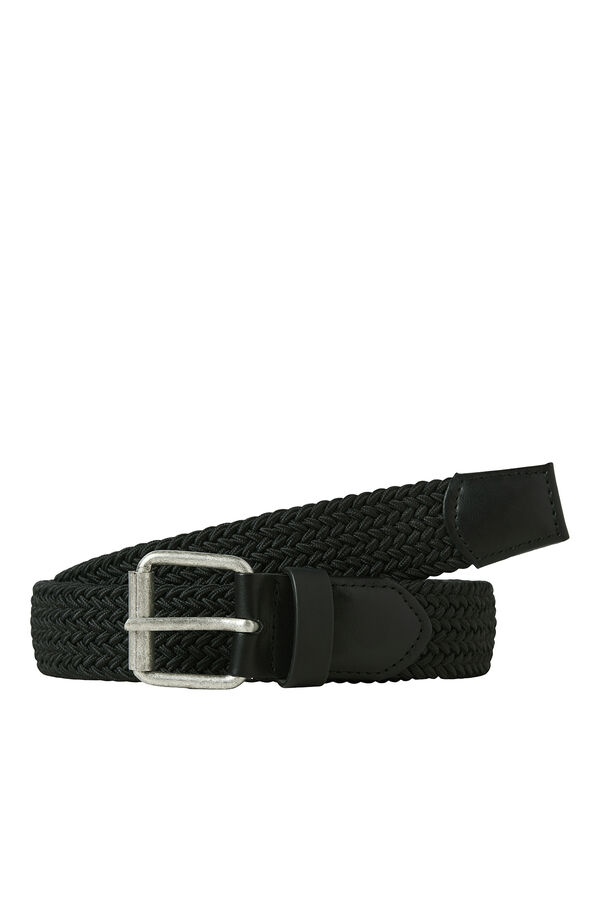 Jack & Jones Cintur&oacute;n trenzado negro
