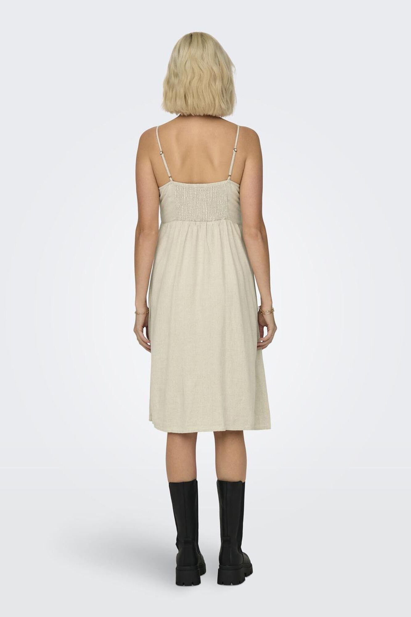 JDY Vestido de lino midi