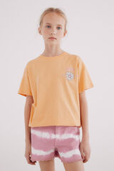 Springfield Kids Short rosa tye dye para niña fucsia