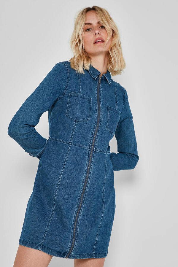 Noisy May Vestido corto denim azul