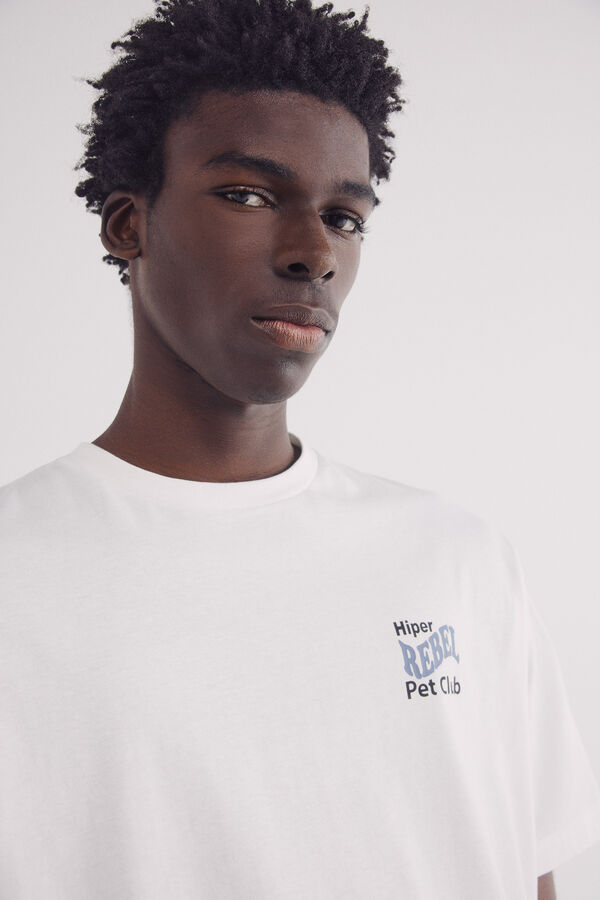 Springfield Camiseta Pet club marfil