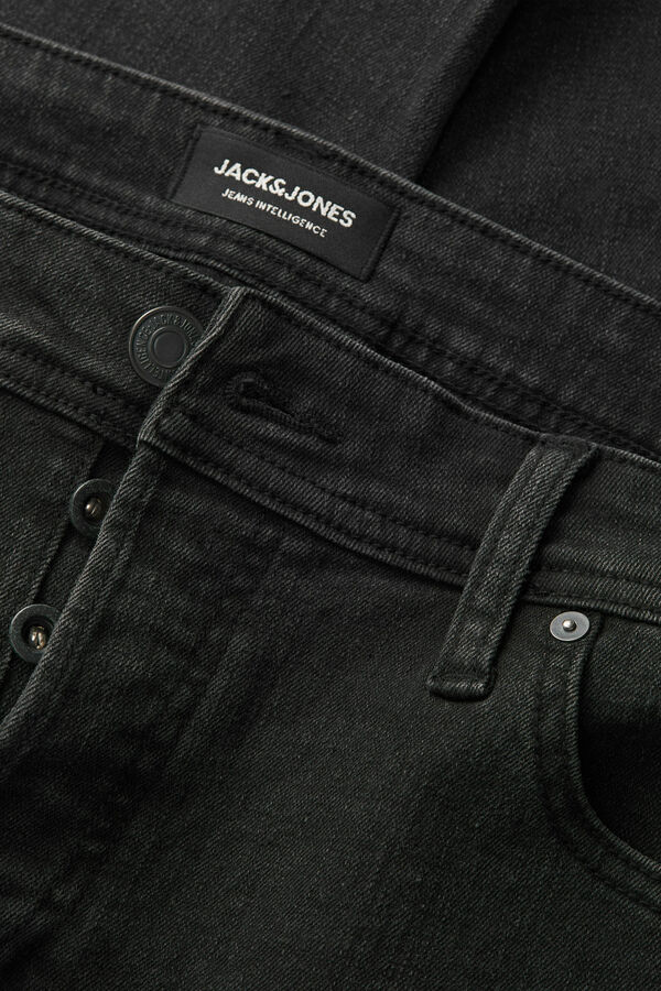 Jack & Jones Calça jeans preta slim fit 32" preto