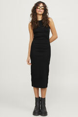 Jack & Jones Vestido midi canal&eacute; negro
