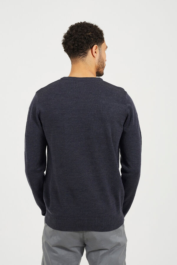 Brave Soul Jersey cuello redondo azul